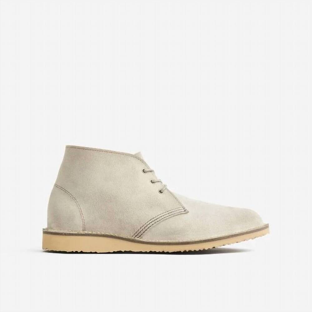 NEW RED WING SHOES men's weekender chukka boots in white sand